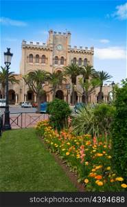 Ciutadella Menorca city Town Hall and gardens in Ciudadela at Balearic islands