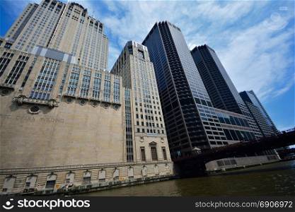Civic Opera House in Chicago. The Civic Opera Building opened in 1929 and has Art Deco style features.