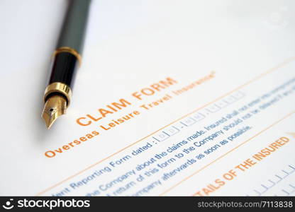 Claim form