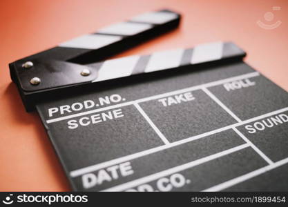 clapperboard close up. Resolution and high quality beautiful photo. clapperboard close up. High quality beautiful photo concept