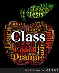 Class Word Representing Studying Study And Learned