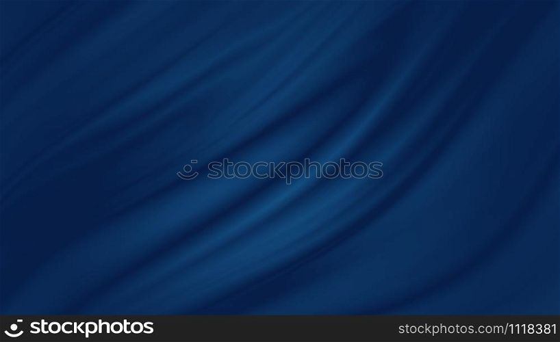 Classic blue cloth background with copy space