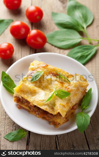 classic lasagna bolognese