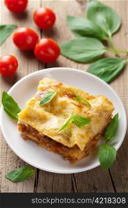 classic lasagna bolognese