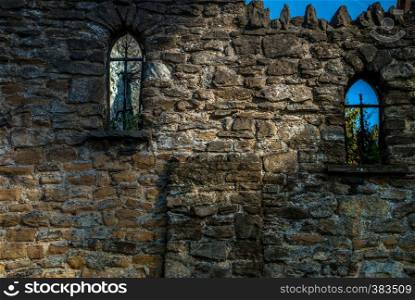 Classic old stone wall, beautiful, suitable for background images