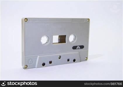 Classic old tape on a white background