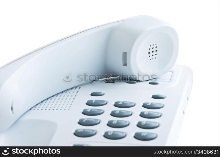 classic phone isolated on a white background