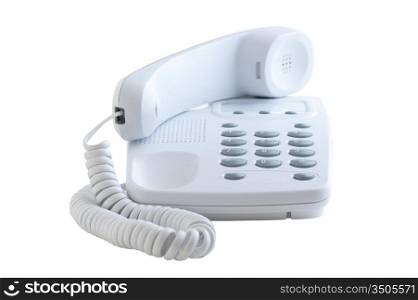 classic phone isolated on a white background