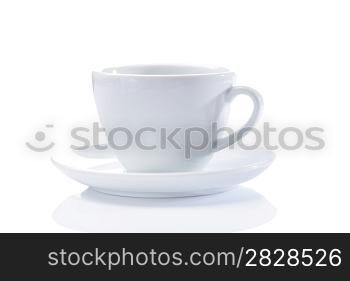 classical cappuchino cup isolated