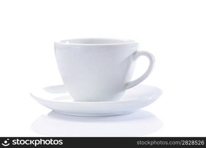 classical cappuchino cup isolated