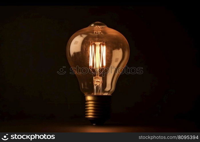 Classical edison bulb. L&energy creativity. Generate Ai. Classical edison bulb. Generate Ai