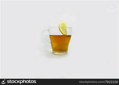 classical tea with a lemon