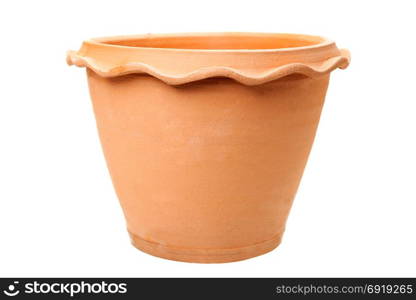 Clay Pot isolated on white background