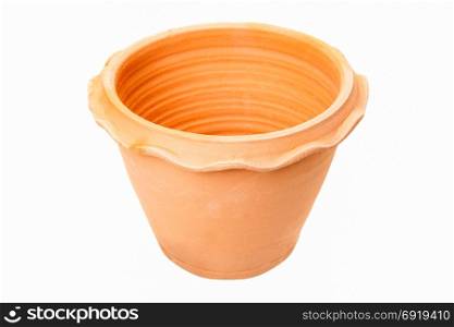 Clay Pot isolated on white background