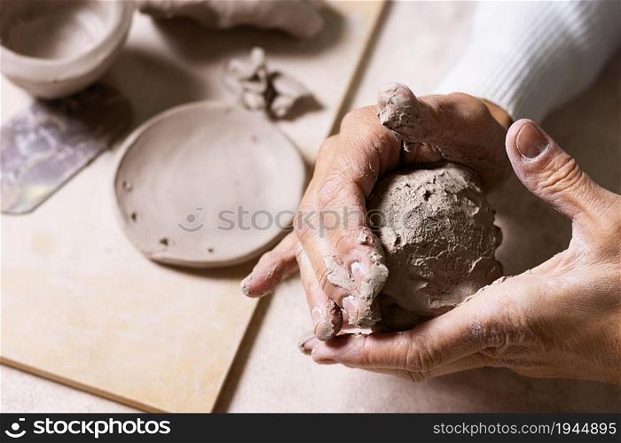 clay pottery. High resolution photo. clay pottery