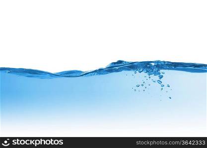 Clean blue water splash on white background illustration