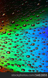 clean multicolored waterdrops macro background