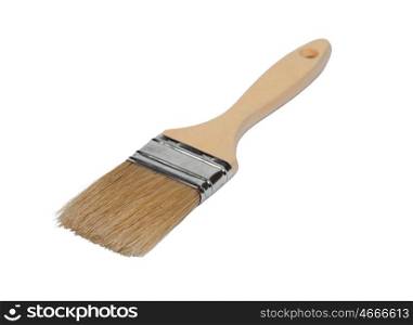 Clean paint brush isolated on a white background