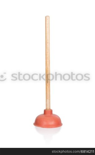 Clean plunger isolated over a white background