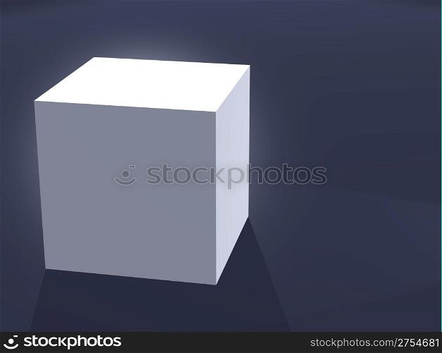 Clean preparation - boxes with illumination behind (black background)