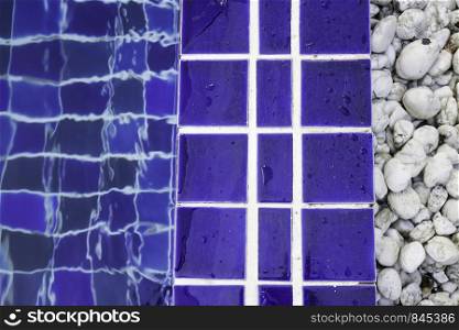 Clean water of swimming pool, stock photo