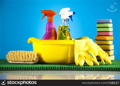 Cleaning Equipment, home work colorful theme