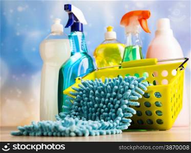 Cleaning Equipment, home work colorful theme