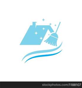 Cleaning icon Vector Illustration design Logo template