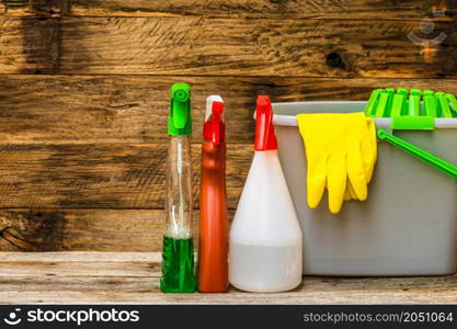 Cleaning sprayer, sanitizer spray. Home cleaning concept