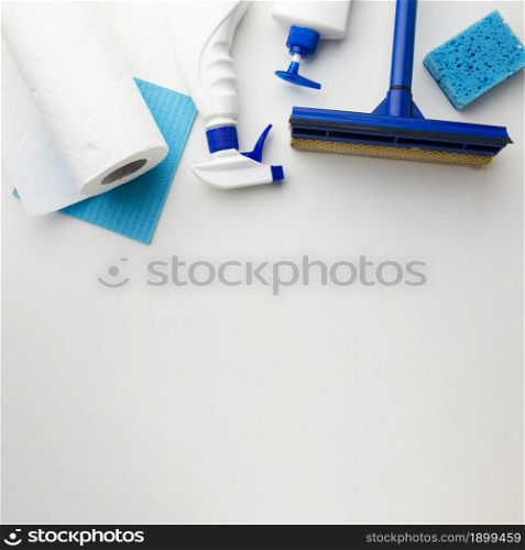 cleaning tools with copy space. Resolution and high quality beautiful photo. cleaning tools with copy space. High quality beautiful photo concept