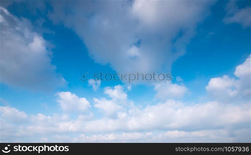 Clear and sunset sky with cloud in summer