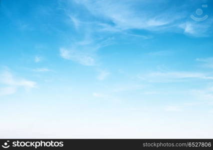 Clear blue sky and white clouds. Clear blue sky and white clouds summer background. Clear blue sky and white clouds