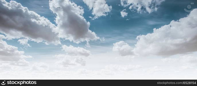 Clear blue sky and white clouds. Clear blue sky and white clouds summer background. Clear blue sky and white clouds