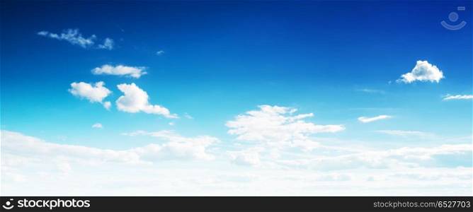 Clear blue sky and white clouds summer background. Clear blue sky and white clouds. Clear blue sky and white clouds