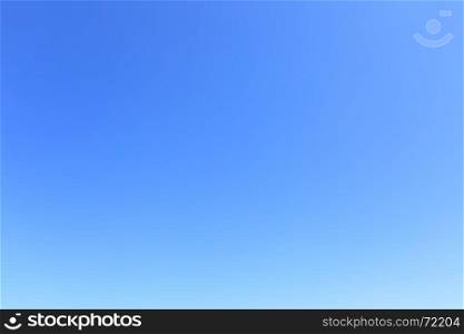 Clear cloudless blue sky, may be used as background