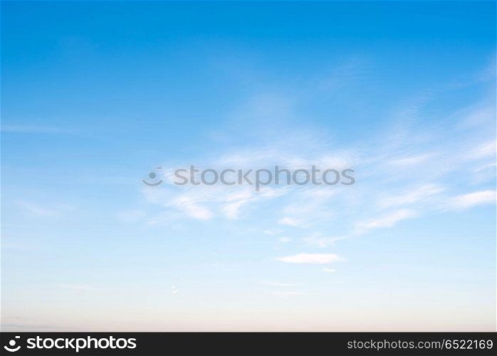 Clear sky and clouds. Clear sky and clouds background. Clear sky and clouds