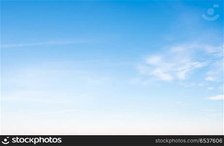 Clear sky and clouds. Sky and clouds day summer nature outdoor panorama. Clear sky and clouds