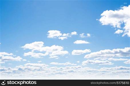 Clear sky and clouds. Summer sky and clouds. Nature background landscape. Clear sky and clouds