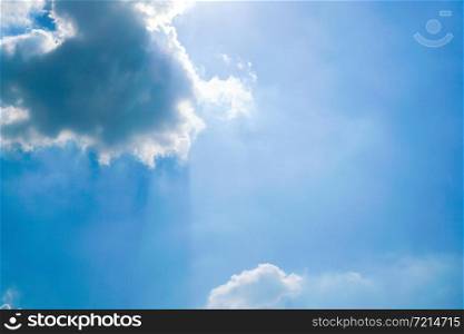 Clear sky with cloud background