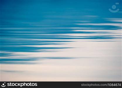 clear still blue sea, water seascape abstract background. Clear still water