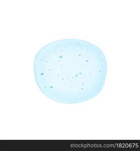Clear transparent round blue liquid gel drop or smear isolated on white background. Top view. Virus protection or cosmetics concept. Serum texture. Clear transparent round blue liquid gel drop or smear isolated on white background. Top view. Virus protection or cosmetics concept. Serum texture.