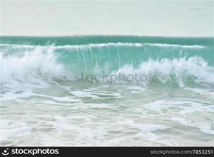 Clear water sea wave