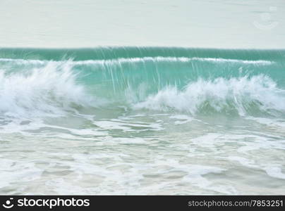 Clear water sea wave