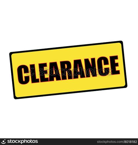 Clearance wording on rectangular signs