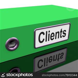 Clients File Containing Customer Buying Records. Clients File Contains Customer Buying Records