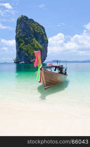 Cliff and the clear sea Phi Phi Leh south of Thailand