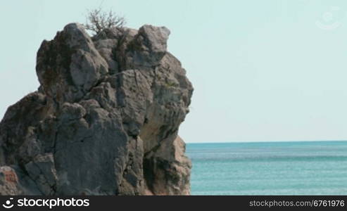 cliff by the sea. Gursuf, Crimea