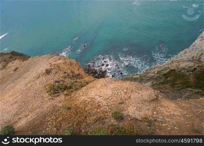 cliff in the coast