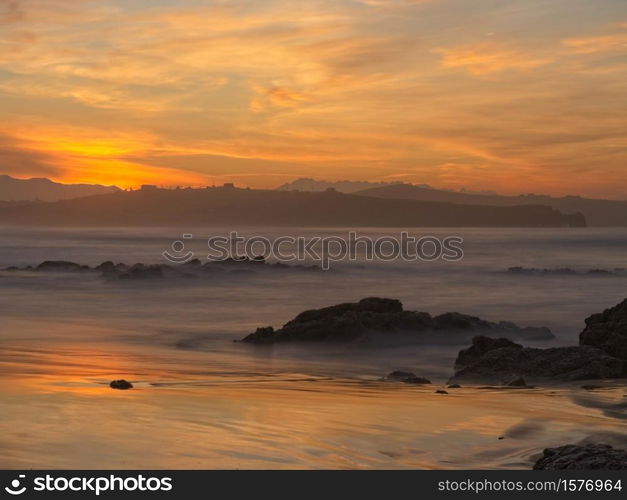 Cliffs and Dunes of Liencres Natural Park, Cantabria, Santander, Spain