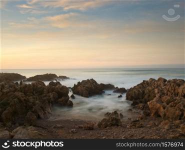 Cliffs and Dunes of Liencres Natural Park, Cantabria, Santander, Spain